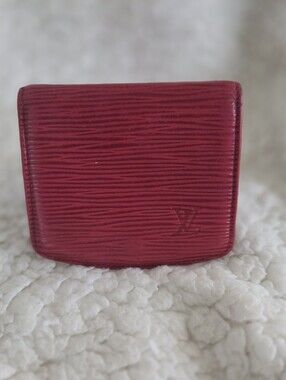 Louis Vuitton Red Epi Leather Small Wallet